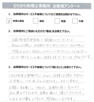 高齢の母への温かなご配慮に感謝している